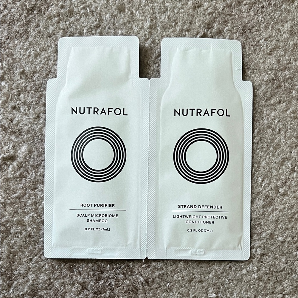 🆓🌟FREE W/$25 BUNDLE🌟🆓 NUTRAFOL Shampoo & Conditioner Trial Sample Size